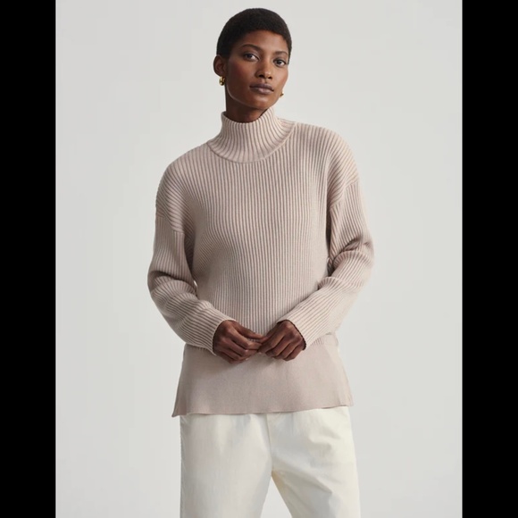 NWT Varley Mayfair Mock Neck Knit Sweater